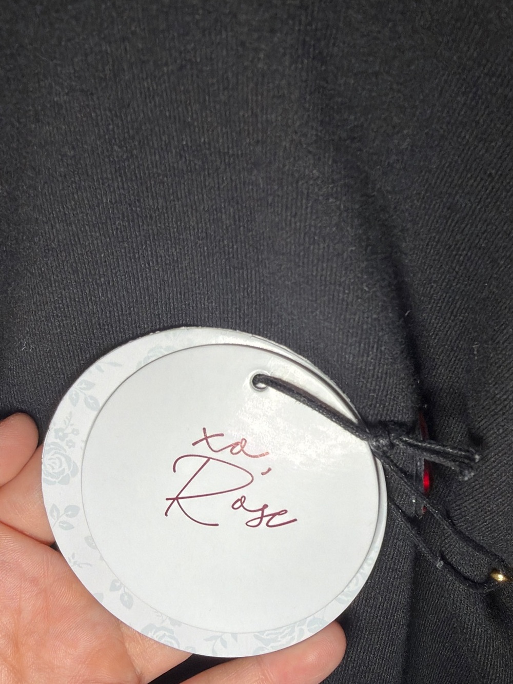 XO Rose Black Jeweled Sweatshirt NWT - Picture 8 of 8